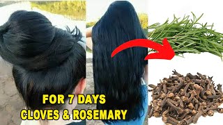 I used CLOVES and ROSEMARY on my hair for 7 DAYS amp MY HAIR GROW LIKE CRAZY Before amp after results [upl. by Jordan22]