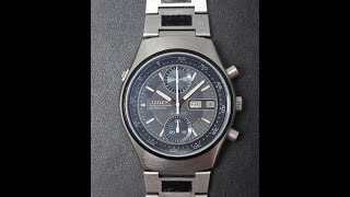 1981 Citizen Spyder Flyback Chronograph mens vintage watch Model reference 679119 [upl. by Cassi]