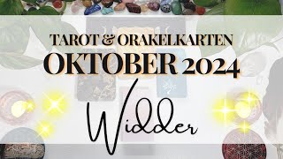 ♡ WIDDER ☆ Emotionale Freiheit Beruhigung amp Wachstum ☆ Oktober 2024 ☆ Tarot und Orakelkarten ♡ [upl. by Walston]