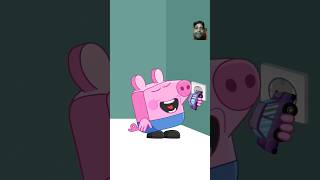 George Gets Electrocuted peppapig animationmeme peppapigparody funnycartoon [upl. by Jelsma]