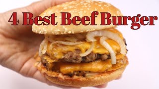 4 Best Beef Burger By Recipes Of The World [upl. by Ahsinirt]