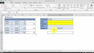 How To remove the DIV0 Error in Excel [upl. by Lyred]