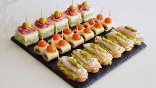 3 Deliciosas y Fáciles Recetas de CANAPÉS y ENTRANTES de primavera  DarixLAB [upl. by Ikim]