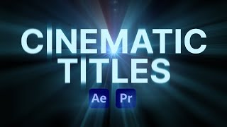 Cinematic Titles for Premiere Pro amp After Effects [upl. by Aslam]