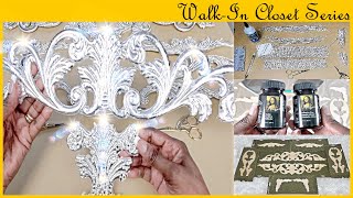 Glam Furniture Appliques  DIY WalkIn Closet Custom Design Series 3 [upl. by Teleya]