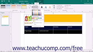 Publisher 2016 Tutorial Formatting Tables Microsoft Training [upl. by Kenzie]