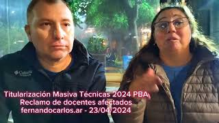 Titularización Masiva Técnicas 2024 PBA Objeciones [upl. by Ayaj]