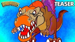 Giant Dinosaurs Cartoons and Songs  Dinostory By Howdytoons [upl. by Nelyak460]