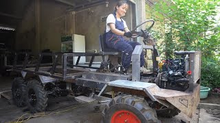 Repair and restore 1000 kg truck Make a spring seat and battery holder [upl. by Tavey]