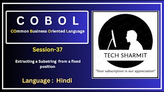 Substring Extraction in COBOL  Extract a Substring from Fixed Position Session37 Hindi [upl. by Harland]