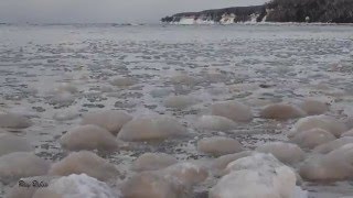 11116  Lake Superior Ice Balls  Sand Point  Munising MI [upl. by Ycat535]