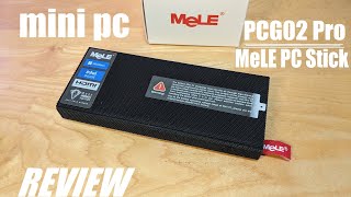 REVIEW MeLE Fanless PC Stick PCG02 Pro  Mini PC Computer  12th Gen Intel N100 256GB [upl. by Rossen]