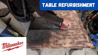 Refinishing a Table  Cordless Dust Collection [upl. by Warga]