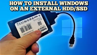 How to Install Windows 10 Directly onto USB External Hard Disk Drive or SSD for UEFI amp Legacy Guide [upl. by Sevart488]