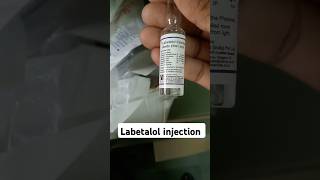 Best injection for high BP in emergency  Labetalol injection [upl. by Normi376]