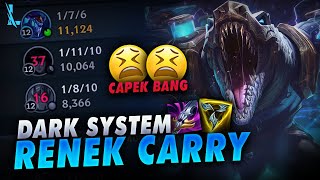 Gw Nge Gendong 3 Dark System Wild Rift 😩  Renekton Baron lane Carry Wild Rift [upl. by Rafaelle]