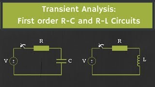 Transient Analysis First order R C and R L Circuits [upl. by Garges]