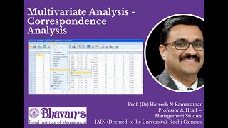 Correspondence Analysis using SPSS  Handson session [upl. by Aroved191]