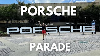 PORSCHE PARADE  Driving a Porsche 911 Carrera T Autocross Meeting Porsche Designers SIM Racing [upl. by Eicaj]