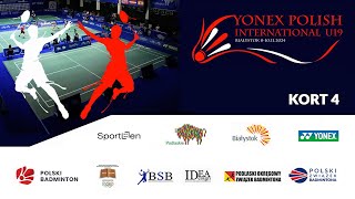 YONEX Polish International U19  Badminton  Białystok  2024  court 4  DAY 2 [upl. by Ecam]