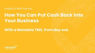 Put the cash back in your business with a Mandata Transport Management System [upl. by Adiazteb]