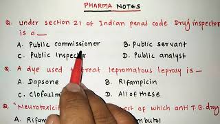 MISCELLANEOUS QUIZ WITH SOLUTIONS  RRB PHARMACIST EXAM  GPAT  ESIC  PART70 [upl. by Kiona]