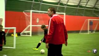 Soccer Coaching Dribbling Drill Skills Corridor [upl. by Hannad]