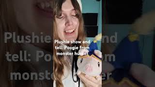 Plushie show and tell Poogie from Monster hunter monsterhunter plushieadventures transgender [upl. by Yetta]