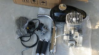 80cc motorized bicycle engine kit Unboxing my best project my life [upl. by Sherj]