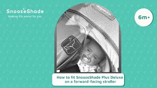 SnoozeShade Plus Deluxe demo on a forwardfacing buggy or stroller 2020 [upl. by Maura]