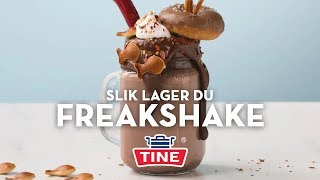 FREAKSHAKE med sjokolade  en ekstrem versjon av milkshake  TINE Kjøkken [upl. by Erdnaid]