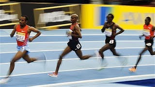 Mo Farah vs Eliud Kipchoge at Two Mile UK Indoor 2012 [upl. by Haag]