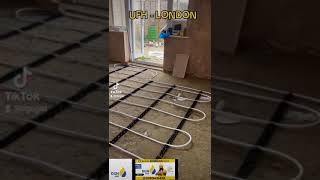 Underfloor Heating Installation in London by DGN GAS Boiler Cylinder UFH AIRCON London [upl. by Siulesoj167]