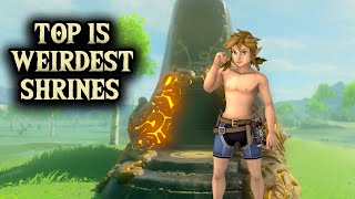 Top 15 Weirdest Shrines in Zelda Breath of the Wild [upl. by Ennahtebazile]