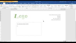 Geschäftsbrief mit Bezugszeichenblock [upl. by Nerrad332]