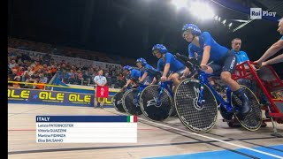 Medaglia doro delle azzurre agli europei di ciclismo su pista 2024 [upl. by Moriarty851]