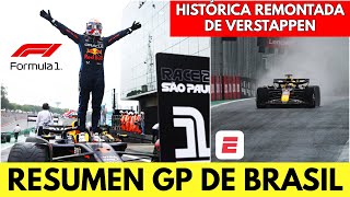 IMPRESIONANTE VICTORIA de VERSTAPPEN bajo LA LLUVIA en INTERLAGOS  GP Brasil  RESUMEN  Fórmula 1 [upl. by Mott]