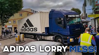 UNBELIEVABLE UK LORRY DRIVERS  Turn Attempting Fail HGV Motorway Crash Bridge Strike 10 [upl. by Riesman]