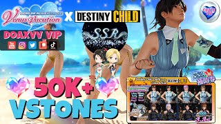 DOUBLE SSR DOAXVV x Destiny Child Collab SSR Pulls 55K ♥Vstones♥ Steam EnglishEvent Part 2 [upl. by Ramuk597]