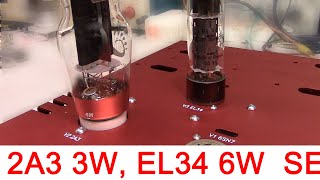 2A3 EL34 switchable SE tube amplifier build 1  fluxion audio [upl. by Gallager]