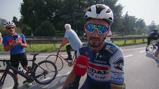 Julian Alaphilippe  Interview à larrivée  Coppa Bernocchi  GP Banco BPM 2023 [upl. by Ytsirc392]