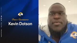 Kevin Dotson Talks About Signing His 3year Deal With The Rams [upl. by Atikahc]