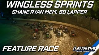 Wingless Sprints  Shane Ryan Mem 50 Lapper  Kingaroy  9th Nov 2024  ClayPerView [upl. by Orimar676]