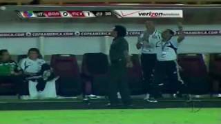 Mexico vs Brazil  Nery Castillo Goal Copa America 2007 [upl. by Anawal631]