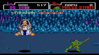 Teenage Mutant Ninja Turtles  The Hyperstone Heist Sega Genesis Donatello Gameplay  6 [upl. by Dott358]