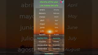 Months of The Year in Spanish  Los meses del año ★ Learn Spanish For Beginner [upl. by Hameean183]