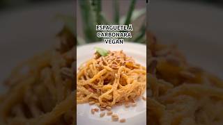 Macarrão á Carbonara Vegano Esse prato Merece Receita Aguardem [upl. by Ayardna266]