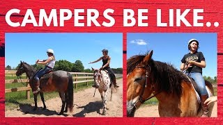 Types of Equestrians at Horse Camp🐴 [upl. by Hinkel]