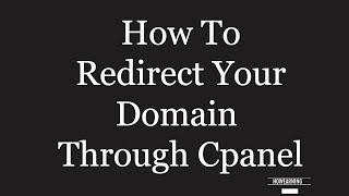 How to Redirect Domain Through Cpanel  HindiURDU [upl. by Oliver980]