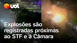 Explosões são ouvidas próximas ao STF e à Câmara dos Deputados em Brasília veja vídeos [upl. by Stephana]